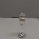 LDSK Glass Mouthwash Dispenser, 8.8OZ Mouth Wash Container Bottle with Lid Cup, Small Clear Refillable Mouthwash Dispenser Decanter for Countertop/Bathroom/OfficeProtect oral hygiene. (1)