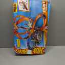 Hot Wheels Track Set Spin Storm, 3 Intersections for Crashing & Motorized Booster, 1:64 Scale Toy Car