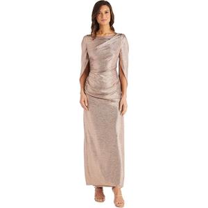 R&M Richards Women's Aurelia Metallic Gown, 14W