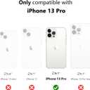 KPV for iPhone 13 Pro Case,3in1/Compatible with MagSafe/with 2X Front Case Protection/Invisible Magnetic Ring Metal Stand/Shockproof Military-Grade Protection(V-Rose Gold,Rotatable Stand)