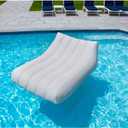 SWIMLINE Original Cloud Chaise XL Pool Lake Float Lounger Raft for Adults & Kids | Comfortable Fabric Foam Texture for Floating & Backyard Lounging | Connect Multi Floats with Bungees