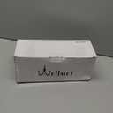 Wellmet Blackgold Drum Lampshades, Easy Assembly Required Replacement Lamp Shades, Fabric Lampshades for Table Lamps Floor Lamps, Metal Spider Fitter, 16"x16"x12"