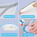 25 Pack Vacuum Storage Bags, Vacuum Sealed Storage Bags (3Jumbo/4Large/6Medium/6Small/6Roll), Space Saver Bag for Clothes, Blanket, Duvets, Pillows, Bedding,Comforters, Travel (Air Pump Not Included)