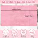 Newwiee 72 Pack Microfiber Bleach Proof Towels Bulk for Salon 18 x 30 Inch Dry Lint Free Hair Drying Hand Towels for Hair, Gym, Bath, Spa, Shaving, Barber(Pink)