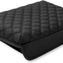 Center Console Cover for Tesla Model Y Model 3 Leather Armrest Cushion fit 2023-2016 Model 3/Y Accessories (Black Premium Grain Leather)