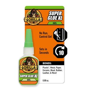Gorilla Super Glue Gel XL, Clear Glue, 25 Gram (Pack of 2) - All Purpose and Fast Setting for Projects and Repairs