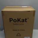 PoKat 27.5'' Tall Table Lamps for Living Room Set of 2, Ceramic Bedroom Lamps for Night Stands, Modern Bedside Lamps for Bedroom Living Room, Nightstand Lamps for End Table, Hallway, Gold and White