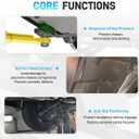 Auto Lift Pads 4pcs Anti-Skid Solid Rubber Spacer Block 6-3/8" x 4-3/4" x 2", 3000 lbs Capacity, fit for Automobile Lifts, Jacks, Racks, Compatible with Models FJ2428, BH-9756-87, FJ2440