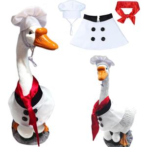 Halloween Dog Costumes 3PACK Pet Chef Hat Chef Coat with Red Scarf Funny Chef Uniform Baker Cooking Clothes Halloween Outfits for Small Medium Large Dogs Cats Puppy Kitten Cosplay Apparel (S/M)