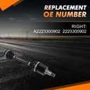 2223300902 Front Right CV Axle Drive Shaft A2223300902 Suitable for Benz W222 Maybach S550 Maybach S560 S450 S550 S560 2014-2019 4.0 4.7L V6 V8 After-Market Parts