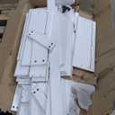 White 6 Drawer Dresser for Bedroom, 15.3" D x 47.2" W x 32.3" H in Simply Modern Chest of Drawers, Wood Storage Double Dresser with Deep Drawers for Living Room, Hallway Entryway, White