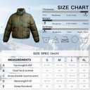 Women's Winter Cropped Puffer Jacket Coat Short Warm Quilted Fashion Jacket (Green, M)