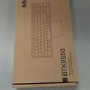 MEETION Foldable Bluetooth Keyboard with Touchpad, 3-Device Portable Wireless Keyboard with Numeric Keypad, Full-Size Rechargeable Business Travel for iPad Phone Laptop PC iOS Android Windows Mac