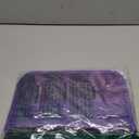 2 Pack Travel Purse Organizer Insert for Handbags, bag organiser, Nylon Purse Organizer, Tote Bag Organizer for Purse, 13 Pocket, Large Capacity Tote Organizer Insert with Zippers (Purple+Black)