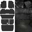 Floor Mats for 2018-2025 2026 Honda Odyssey Floor Mats & Trunk Mat & Backrest Mats Replacement for Honda Odyssey Accessories All Season Odorless Anti-Slip Floor Liner