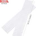 40Pcs Drawer Dividers, Adjustable Drawer Organizer for Socks, Underwear, Makeup, Can Help Tidy Kitchen, Bedroom, Dresser White