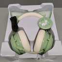 EASARS Cat Ear Headphones, Gaming Headset (Wireless, Green)