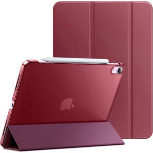 JETech Case ONLY for iPad Air 11-Inch M4/M3/M2 (2026/2025/2024), iPad Air 5/4 (2022/2020 5th/4th Generation 10.9-Inch), Slim Stand Hard Back Shell Cover with Auto Wake/Sleep (Wine)