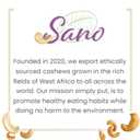 SANO West African Premium Raw Cashew Nuts 32oz (2lb) 100% Natural Unsalted Raw Unroasted Cashews | Non-GMO Cashew Nuts | Whole Cashews Unsalted for Snacking, Cooking & Vegan Recipes (EXP 02/15/26)