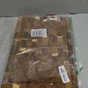 AZRHOM Large Thick End Grain Acacia Wood Butcher Block 17x13x1.5 in Wood Cutting Board for Kitchen with Non-slip Mats Juice Groove & Handles (Gift Box)