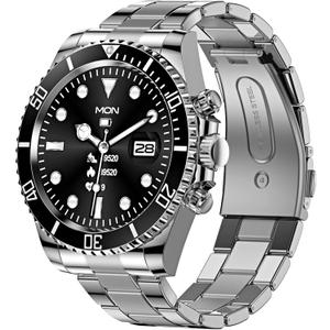 findtime Smart Watch for Android Phones Answer Make Calls SMS Reminder Smartwatch Compatible iPhone Bluetooth Stainless Steel Fitness Watch Men Smart Watches for Men Reloj Inteligente