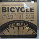 ULTRAVERSE 20x3.0 E-Bike Fat Tire - Robust, High-Performance 20inch Fat Tyre for MTB and Ebikes, Durable All-Terrain Directional Tread, Superior Density for Street & Trail Adventures-1 Unit
