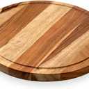 Vesta Homes Large Wooden Round Chopping Board, Cutting/Serving Board, Charcuterie, and Cheese Board for Kitchen | Natural Acacia Wood | 15 * 15 * 1 Inches | Handcrafted in India