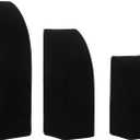 3pcs Velvet Necklace Holder Jewelry Display Stand Jewelry Bust Organizer for Home Shop Earring Pendant Display Easel Space Efficient Quality Material