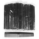 Hair Comb, 50 Pack Disposable Combs Individually Wrapped, Sturdy Double Tooth Hair Pocket Comb, Bulk Combs for Homeless, Charity, Care Pack, Black