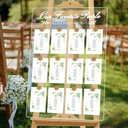 Wedding Seating Chart Board,20x28 Inch Acrylic Seating Chart Board Hanging Seating Chart for Wedding Reception Display (People)