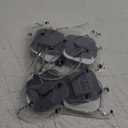 Refrigerator Lock, Heavy Duty Fridge Lock, Combination Lock for Refrigerator Cabinets, Drawers, Safety, Easy Install No Keys Needed (Grey-4Pack)