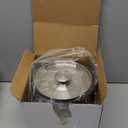 Bakpoco 4L Ice Basket with Lid, Scoop,Tongs & Strainer, Stainless Steel Double Wall Insulated Ice Buckets for Parties & Cocktail Bar, Large Outdoor Champagne Ice Container, Light Brown Handle (Silver Classic Tan Handle)