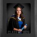 GMFrames Graduation Picture Frame Class of 2026 & 2025 Photo Frame with Mat for 8x10 Pictures Graduation Party Gift and Keepsake Black