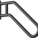 Hand Rails for Outdoor Steps, Exterior Steps Handrails, Wrought Iron Heavy-Duty Stair Railing, 26" U-Shaped Rail for Garage, Porch, Deck, and Garden (Upgrade)
