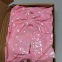 12 Pcs Large Glitter Ponytail Holders - Big 8" Hair Bows and Elastic Hair Ties for Cheerleaders, Sports and Teens (Pink)