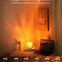 Mood Lighting,Rechargeable Northern Lights Cube Ambient Lighting Ocean Wave Projector Light Aurora Glow Lamp,16 Colors Gradual Rotating with Remote Control for Bedroom Game Room Decor - Large (Cordless)