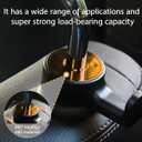 HZEL 2PCS Car Headrest Hidden Hook, 360 Rotation Vehicle Seat Hanger for Purse Backpack Cloth, Auto Interior Head Rest Storage Organizer Accessories, Universal for SUV Sedan Truck (Gold)