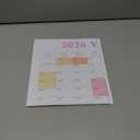 24" x 36" Exellewis 2026 Wall Calendar, Folded Large Paper Yearly Planner 12 Months, January to December 2026, 2-Sided Reversible Horizontal/Vertical School Office Business Year Calendar