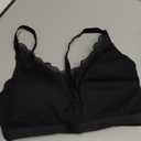Post-Surgery Mastectomy Bra Breast Prosthesis Breast Forms Artificial Fake Boobs Bralette Daily Bra (X-Large, Black)