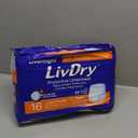 LivDry Adult Diapers Large Incontinence Underwear, Overnight, Leak Protection, 16-Pack