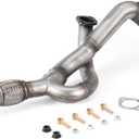 100% Stainless Steel Front Exhaust Pipe Y Pipe OEM Style Replacement + Gasket + Bolt Kit Compatible with Hyundai Santa Fe 2007-2009 2.7L/3.3L OE#28610-2B150 OE#28610-0W350 HS01F