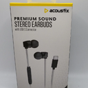 Acoustix Premium Sound Stereo Earbuds With Lightning USB C Connector