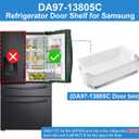 UPGRADED DA97-13805C Door Shelf Bin Compatible with Samsung Refrigerator RF28R7201SR Door Shelf RF28R7201SG RF24R7201SR RF24R7201SG RF28R7201DT RF24R7201DT Samsung Fridge Door Shelves-Right Door Bin