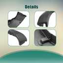 Priprilod Black Rear Fender Flare Left Molding Trim Wheel Arch Compatible with Toyota Tacoma 2005-2015# 7587304050 TO1790109