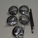5-Pack 54mm/2.12" Wheel Center Caps Compatible with Altima Rogue Murano Maxiam Kicks Frontier Sentra- Black ABS Wheel Hub Center Caps with Pry Tools