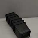 Bed Risers 4 inch Heavy Duty, 4 Pack Oversized Furniture Risers 6 inch, Black Bed Lifts Risers for Table, Sofa, Chair, Couch, Desk, Bed Frame Risers Supports Up to 6,500 Lbs