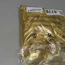 Gold Shimmer Arch Backdrop Cover 7.2FT,Glitter Spandex Fitted Chiara Cover with Zipper,Thick Soft Stretchy Sequin for Wedding Birthday Party Baby Shower Photo Backdrop Decoration