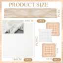 Extra Large Outdoor Picnic Blanket with Table Runner and Floor Pillow Cushion for Picnic Wedding Birthday Baby Shower Backyard Decor (91 x 71'',Brownish Beige,Light Camel, Light Beige,8 Pcs)