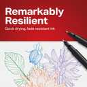 Sharpie Felt Tip Pens, Fine Point Pens (0.4mm), Felt Tip Markers, Assorted Colors, 12 Count - Journaling, Art, Drawing, Markers