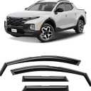CLIM ART in-Channel Incredibly Durable Rain Guards for Hyundai Santa Cruz 2022-2025, Original Window Deflectors, Vent Window Visors, Vent Deflector, 4 pcs. - 622287